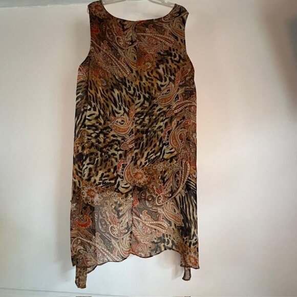 NY Collection Womens Tunic with High-Low hem Size 3X - Picture 4 of 9